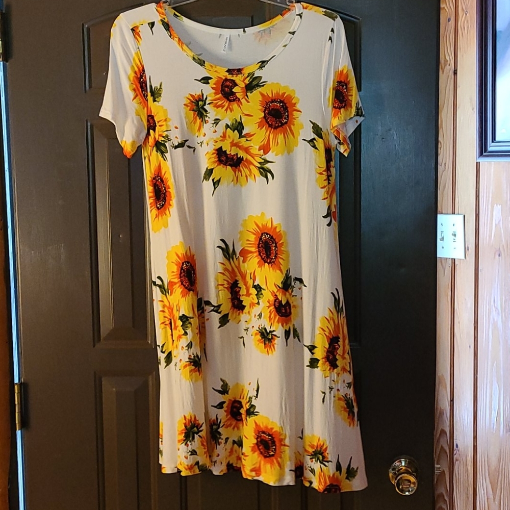 Casual flower print dress